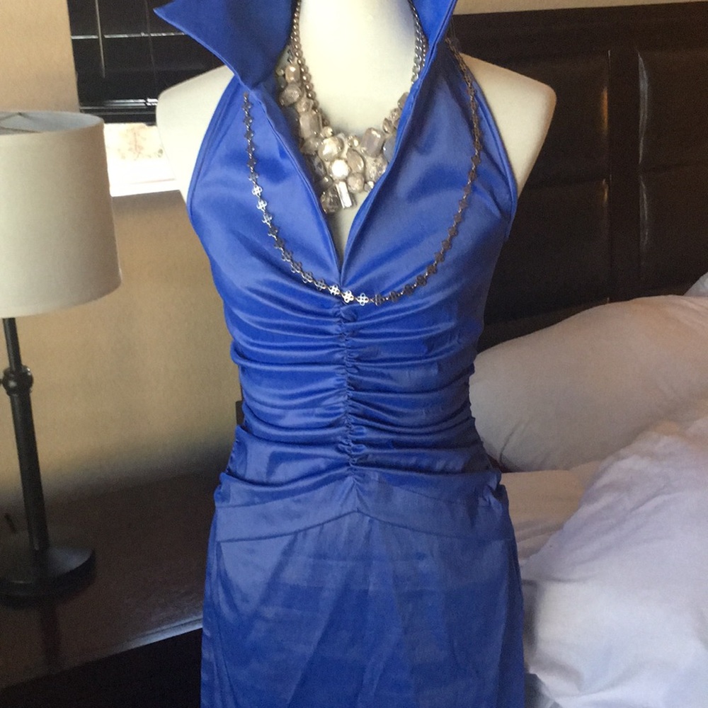 TADASHI STRETCH RUCHED RACER BACK